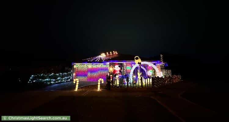 Christmas Light display at 10 Atlas Drive, Cranbourne West