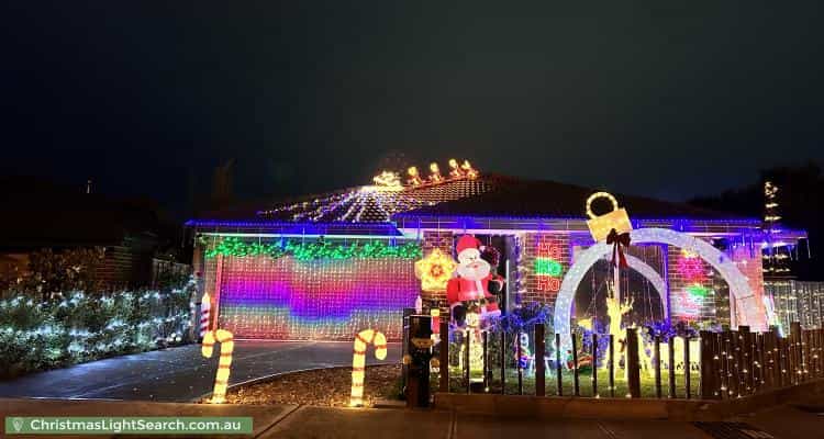 Christmas Light display at 10 Atlas Drive, Cranbourne West