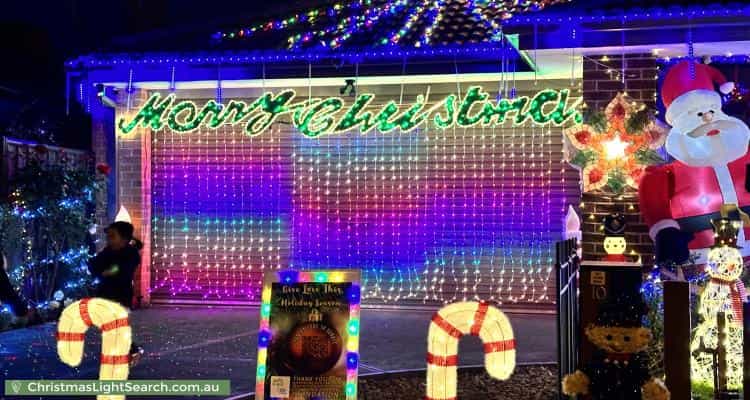 Christmas Light display at 10 Atlas Drive, Cranbourne West