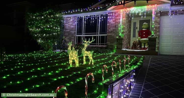 Christmas Light display at 6 Jirramba Court, Glenmore Park