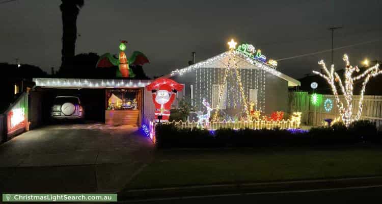 Christmas Light display at 57 Solar Drive, Whittington