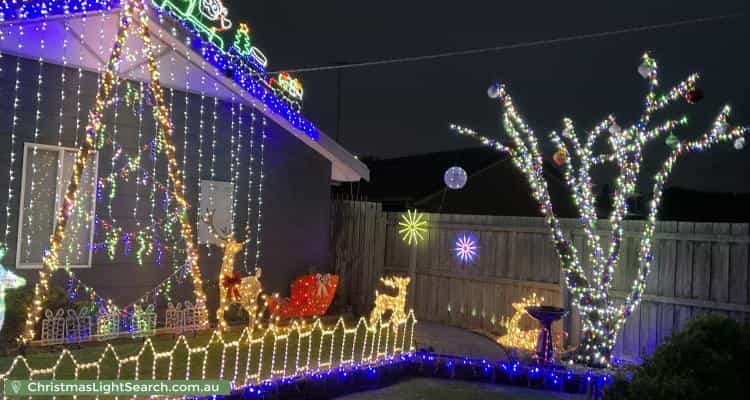 Christmas Light display at 57 Solar Drive, Whittington