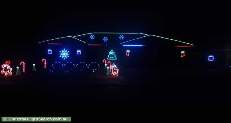 Christmas Light display at 20 Martindale Place, Walkley Heights