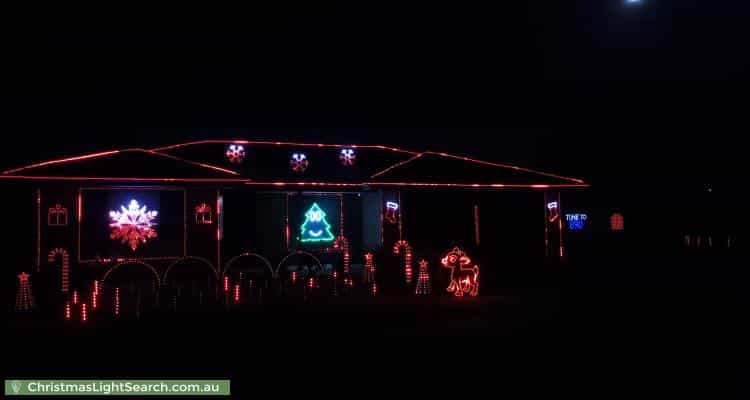 Christmas Light display at 20 Martindale Place, Walkley Heights