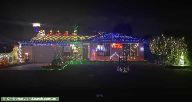 Christmas Light display at 25 Mammoth Court, Ballajura