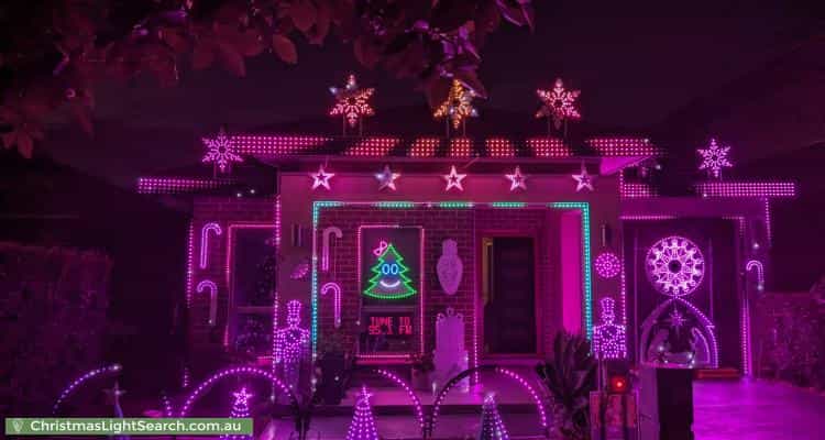 Christmas Light display at 53 Flagship Ridge, Jordan Springs