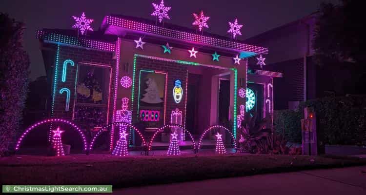 Christmas Light display at 53 Flagship Ridge, Jordan Springs