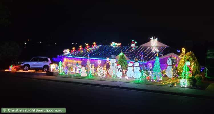 Christmas Light display at 6 Bechervaise Court, Greenwith