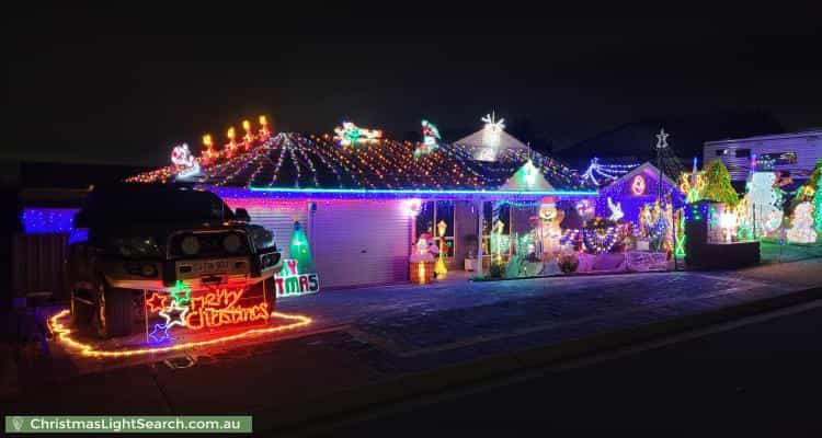 Christmas Light display at 6 Bechervaise Court, Greenwith