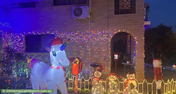 Christmas Light display at 16 Bordeaux Street, Eight Mile Plains