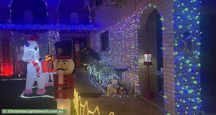Christmas Light display at 16 Bordeaux Street, Eight Mile Plains