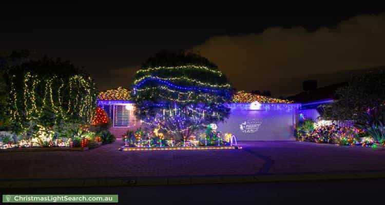 Christmas Light display at 23 Eradu Ramble, Hocking