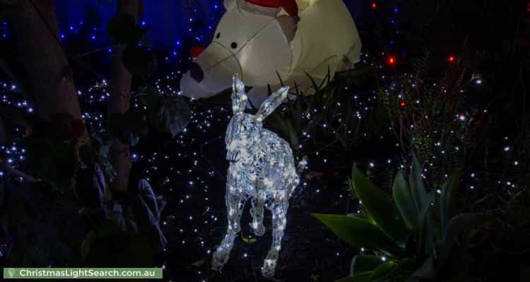 Christmas Light display at 23 Eradu Ramble, Hocking