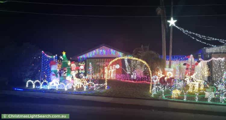 Christmas Light display at 3 Hailar Street, Shailer Park