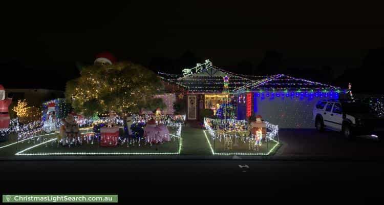 Christmas Light display at 13 Grafton Court, Canning Vale