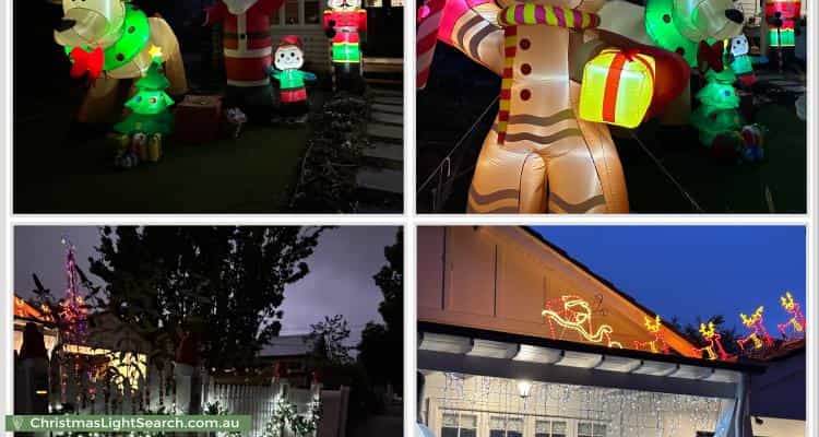 Christmas Light display at 29 Hughes Street, Malvern East