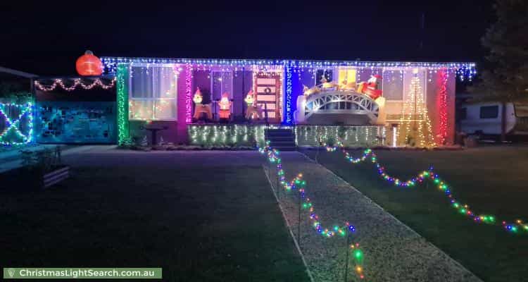 Christmas Light display at 24 Yambina Crescent, Waramanga