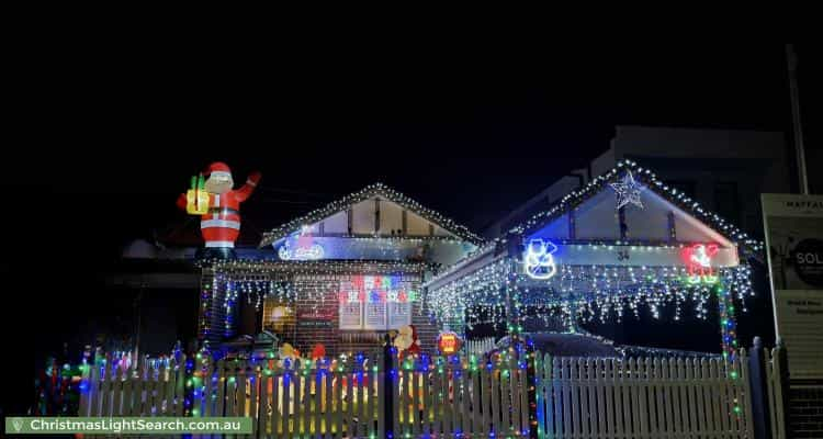 Christmas Light display at 34 Hugh Street, Belmore