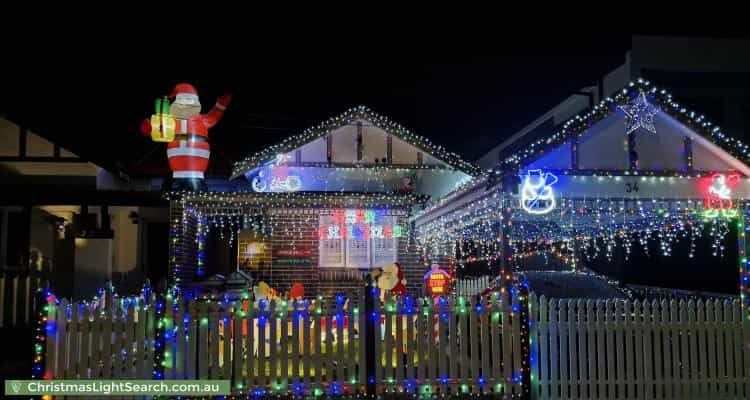 Christmas Light display at 34 Hugh Street, Belmore