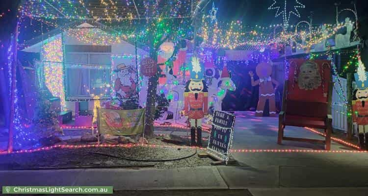 Christmas Light display at 8 Bowaka Street, Park Holme