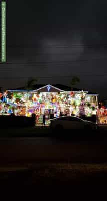 Christmas Light display at 59 Viney Street, Clarinda