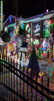 Christmas Light display at 59 Viney Street, Clarinda