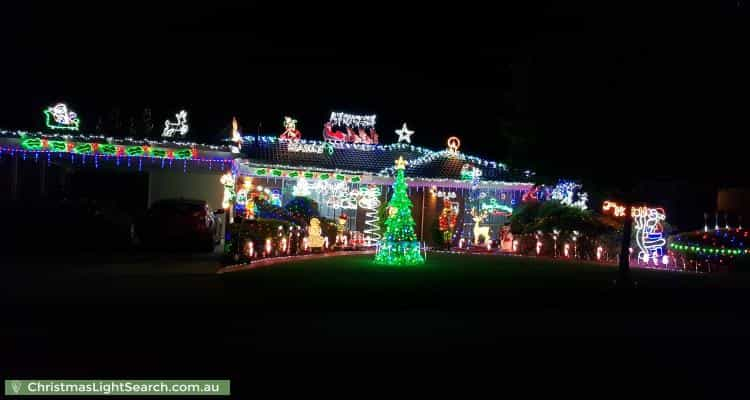 Christmas Light display at 10 Corbusier Drive, Saint Agnes