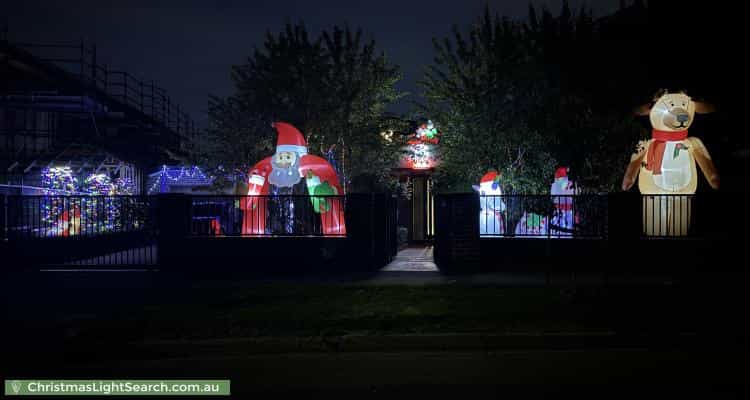 Christmas Light display at 2 Collegian Avenue, Strathmore