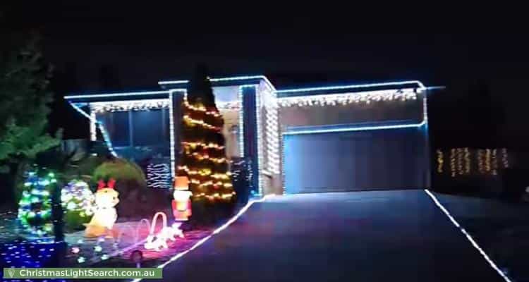 Christmas Light display at 4 Menzel Crescent, Dunlop