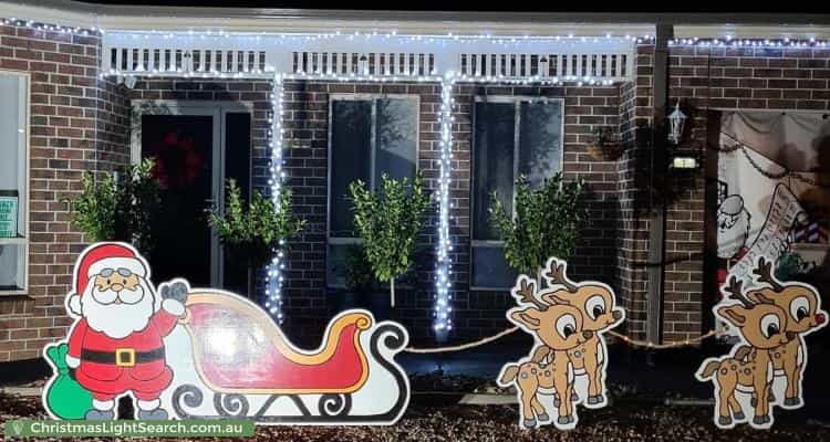 Christmas Light display at 1 Anouk Way, Melton West