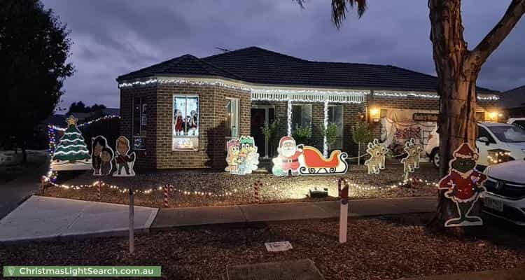 Christmas Light display at 1 Anouk Way, Melton West