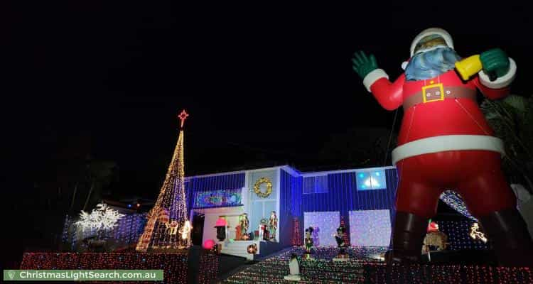 Christmas Light display at 19 Nemarra Street, Wynnum West