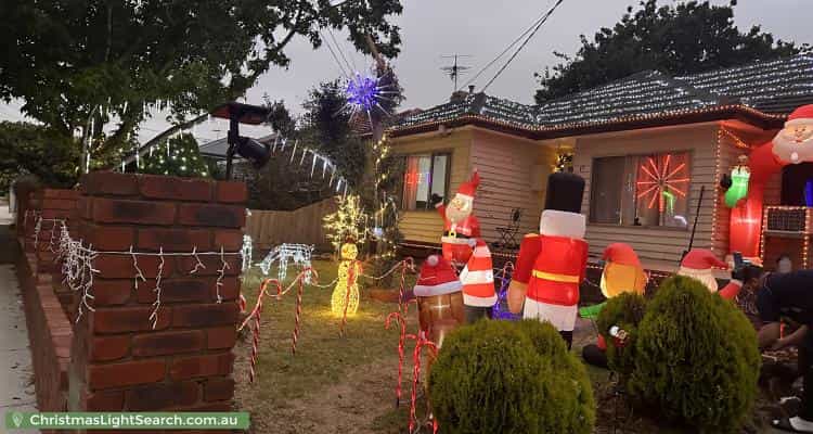 Christmas Light display at 17 Thyra Street, Sunshine