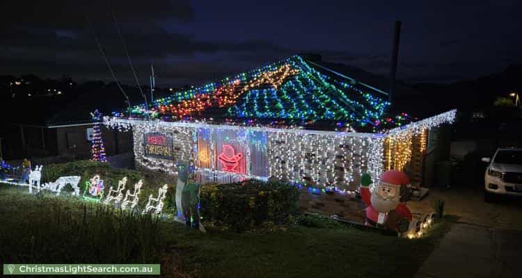Christmas Light display at 14 Dane Street, Karabar