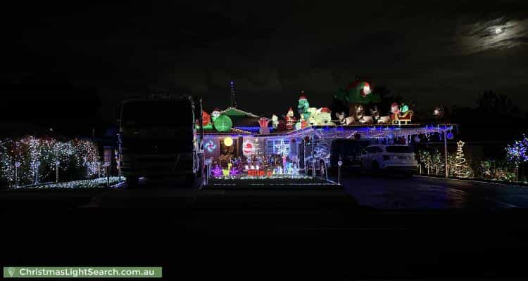 Christmas Light display at 212 Minchin Drive, Minchinbury