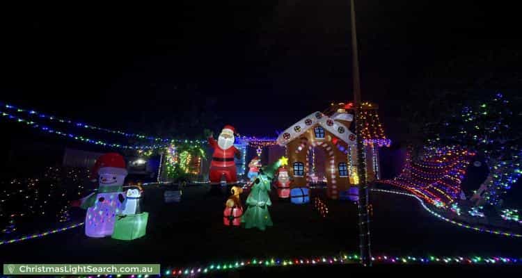 Christmas Light display at 29 Benson Crescent, Calwell