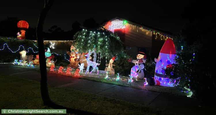 Christmas Light display at 3 Frodsham Road, Ringwood