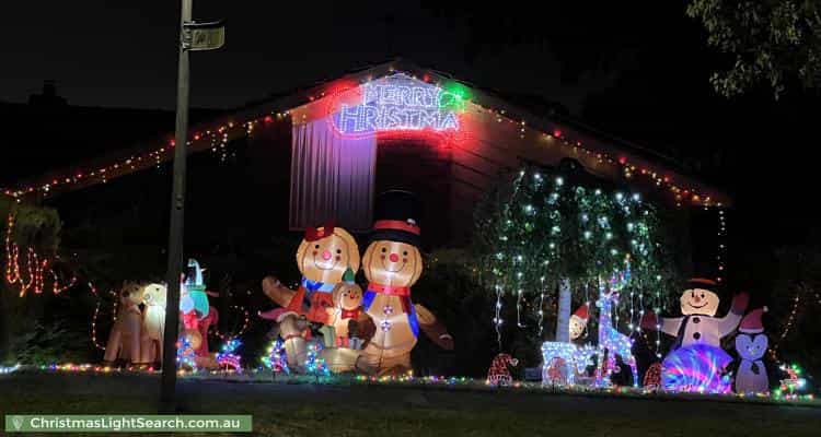Christmas Light display at 3 Frodsham Road, Ringwood