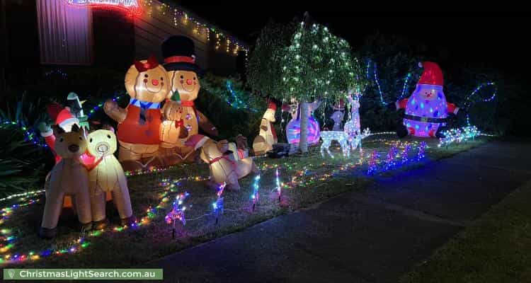 Christmas Light display at 3 Frodsham Road, Ringwood
