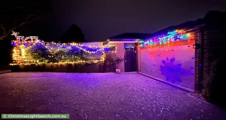 Christmas Light display at 10 Bemboka Road, Croydon Hills