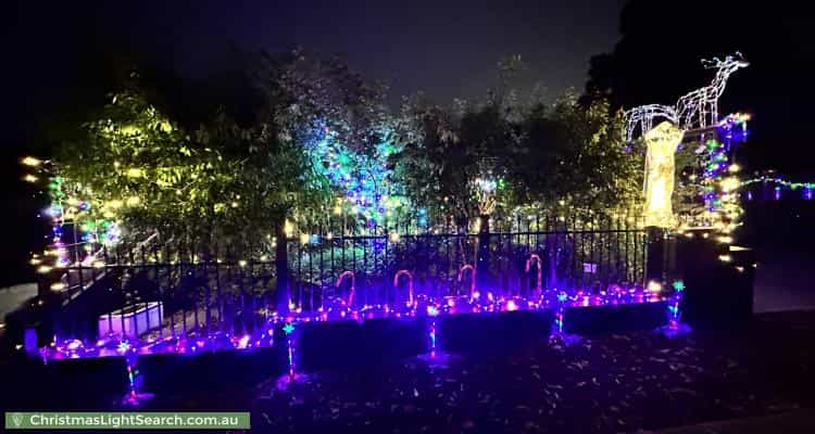 Christmas Light display at 10 Bemboka Road, Croydon Hills