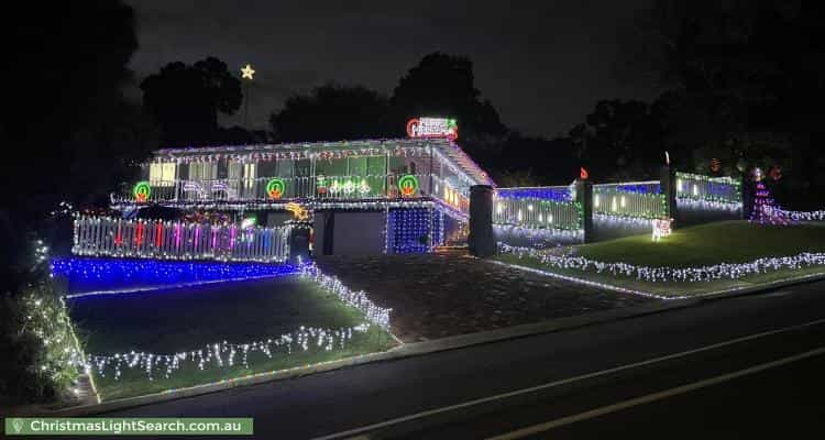 Christmas Light display at 28 Carawatha Avenue, Mount Nasura