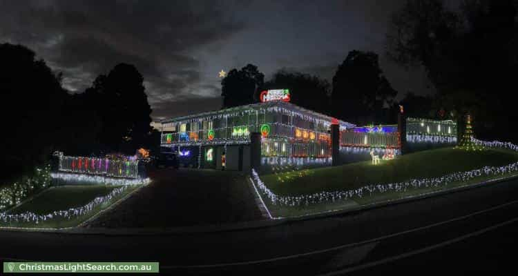 Christmas Light display at 28 Carawatha Avenue, Mount Nasura