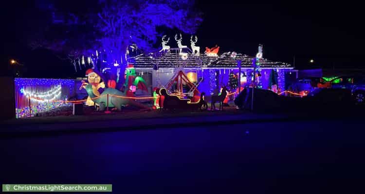 Christmas Light display at  Koonya Avenue, Seaford