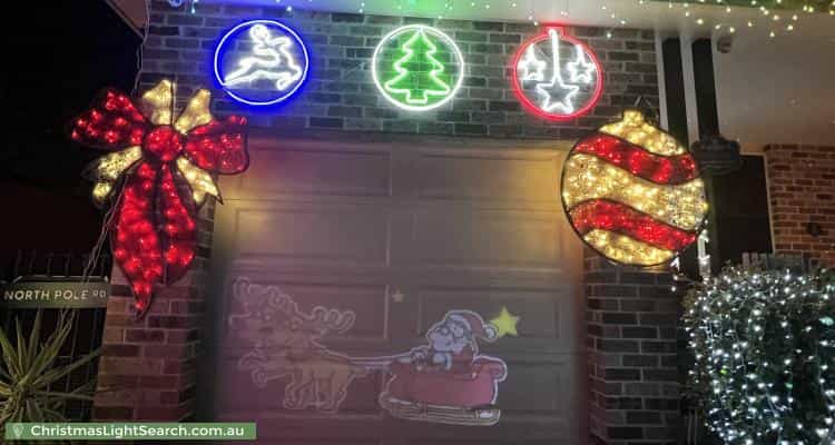 Christmas Light display at 101 Picnic Point Road, Panania