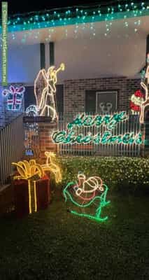 Christmas Light display at 101 Picnic Point Road, Panania