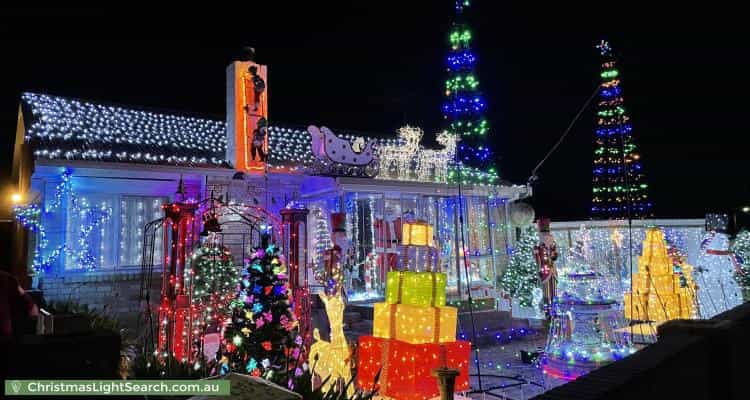 Christmas Light display at 6 Bounty Street, Warrane
