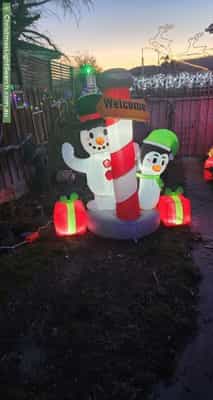 Christmas Light display at 117 Rockingham Drive, Clarendon Vale