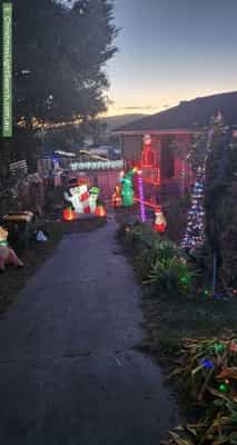 Christmas Light display at 117 Rockingham Drive, Clarendon Vale