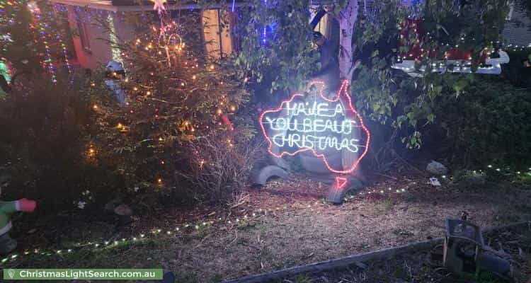 Christmas Light display at 117 Rockingham Drive, Clarendon Vale